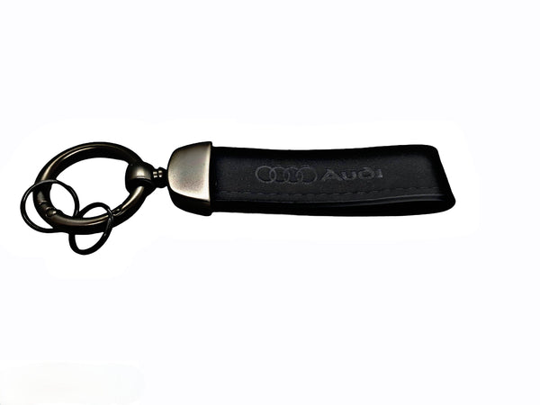Audi Leather Horseshoe Buckle Keychain Car Keyring Gift Auto – Inch Autos