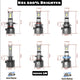 VW TOUAREG  (2003.01 - 2010.05) low beam H7 Hi beam H9