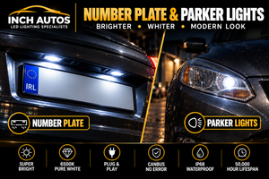 Parker's and Number plate W5W X4 super Bright