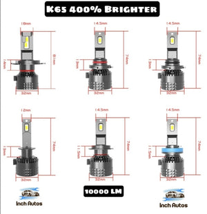 kit Hi Bean H7 Low Beam H7 and holders Parkers Number plate w5w X4 Fogs H27w/1