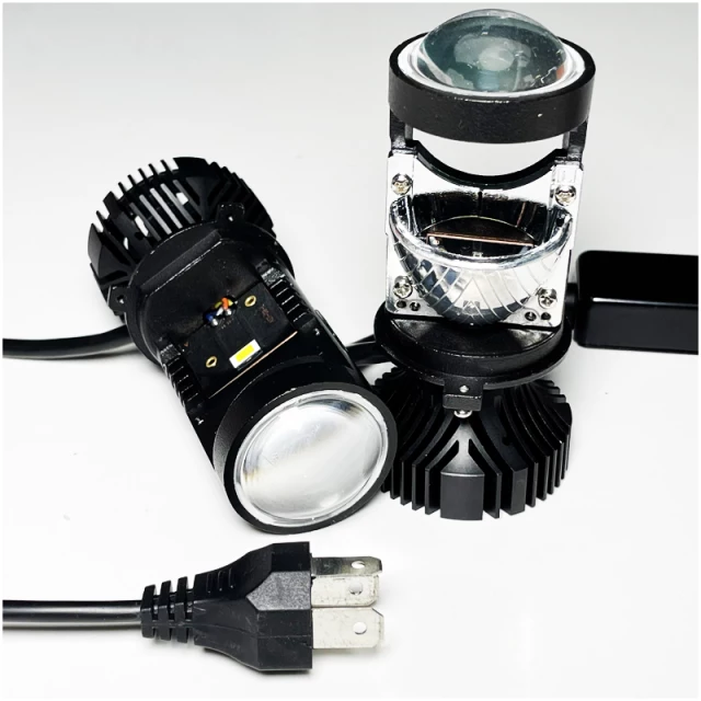 H4 LED Headlight Bulbs Hi/Lo Beam RHD LHD 6000K Mini Projector Lens  Replacement