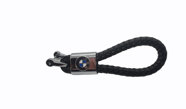 Bmw keychain leather weave straps keyrings – Inch Autos