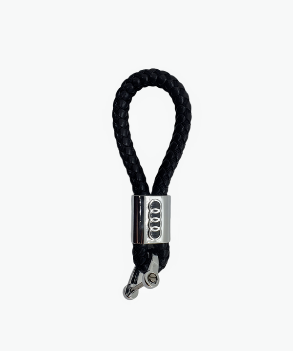Audi keychain leather weave straps keyrings – Inch Autos