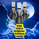 K65 400% Brighter Double Headlight  Low Beam H11 Hi Beam HB3