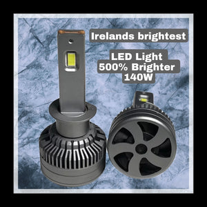 S70 140w 6000k 24000lm  500% Brighter